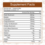 Lion's Mane Mushroom Coffee Blend 226g with Reishi and Cordyceps