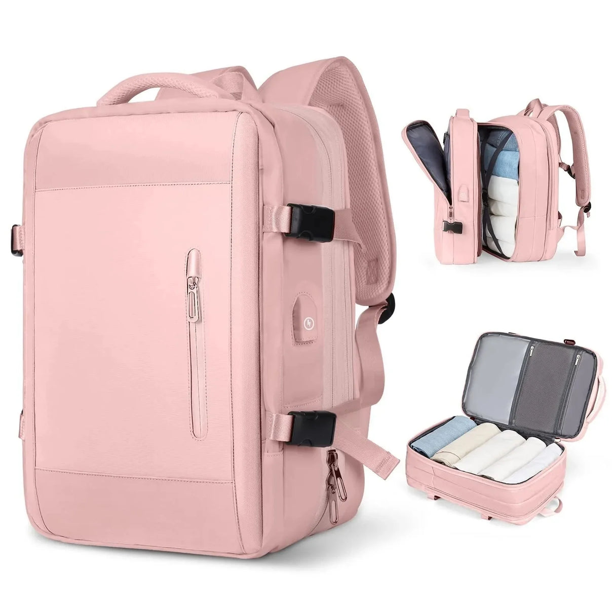 Expandable Travel Backpack for Business and Outdoor Use