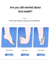Drop Foot Brace AFO Ankle Support Adjustable Buckle for Stroke Recovery