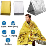 Emergency Thermal Poncho Blanket Lightweight Water Resistant Camping Mat
