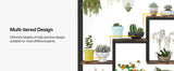 Tribesigns 5-Tier Tall Indoor Plant Stand with 10 Hanging Hooks, 70.9 Inches