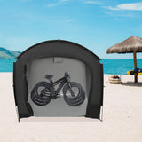 Portable Waterproof Bike Storage Shed for 1-4 Bikes, 220x150x185cm