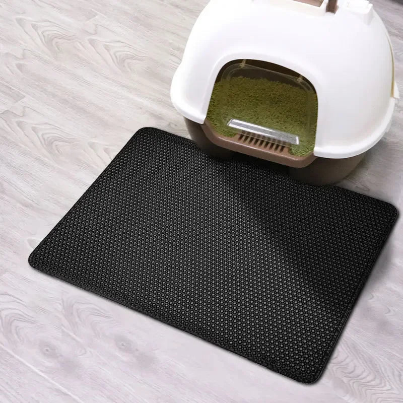 Cat Litter Mat Double Layer Waterproof Non-Slip Washable 15" Pad