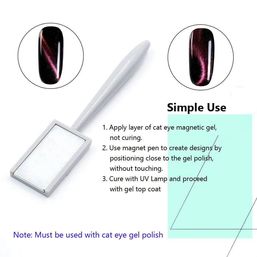 11 Pcs Nail Art Tools Set Magnetic Rods for Gel Polishing & Decoration