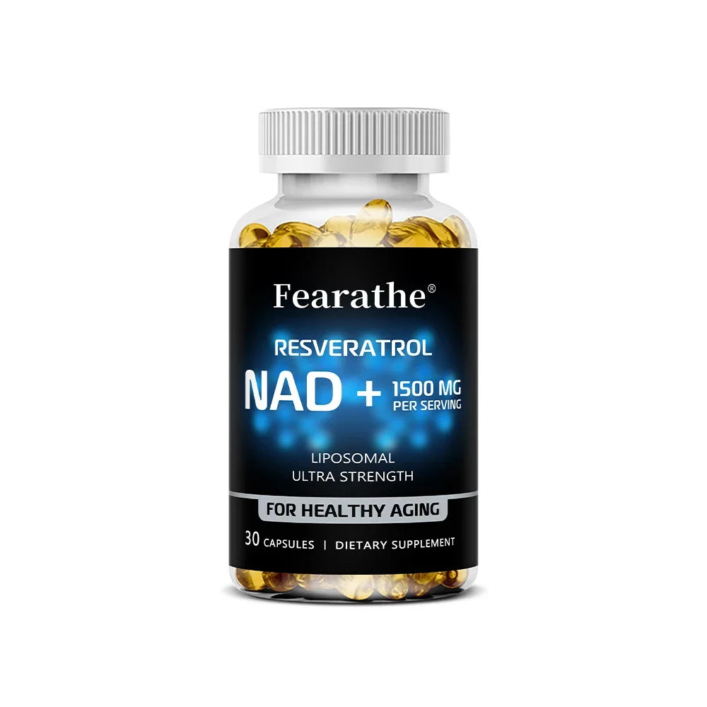 NAD+ Boost with Resveratrol 120 Capsules - Cellular Vitality & Energy Support