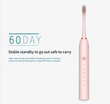 Sonic Electric Toothbrush IPX7 Waterproof USB Rechargeable 6 Modes