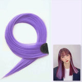 60cm Clip In Hair Extensions Synthetic Long Straight Hairpiece Accessories