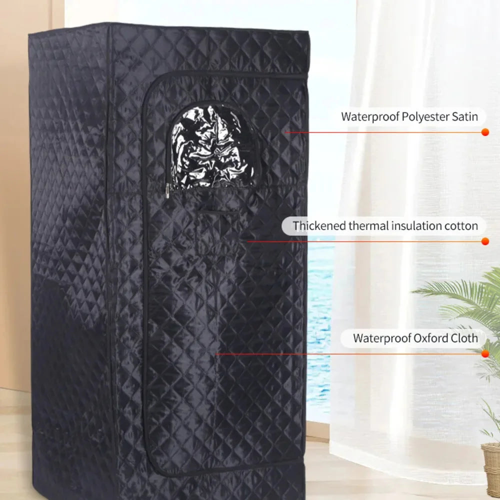 Portable Infrared Sauna Box with Remote Control - Foldable Sweat Room