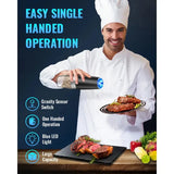 Gravity Electric Salt and Pepper Mill, Battery Powered, Adjustable Coarseness