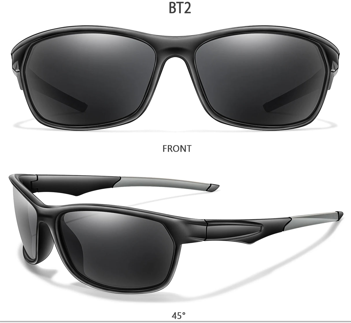 Polarized Sports Sunglasses for Cycling, Fishing, Running - Unisex Eyewear