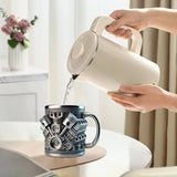 Stainless Steel Liner Coffee Cup Creative Resin Desktop Decoration Ornament
