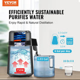 4L Countertop Water Distiller, 750W, 304 Stainless Steel, BPA-Free