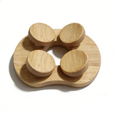Wooden Sauna Headrest with Rotatable Disc - Sauna Accessory