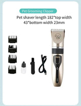 Veterinary Grooming Clipper Kit - Heavy-Duty Pet Hair Trimmer for Clinics