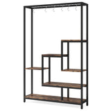 Tribesigns 5-Tier Tall Indoor Plant Stand with 10 Hanging Hooks, 70.9 Inches