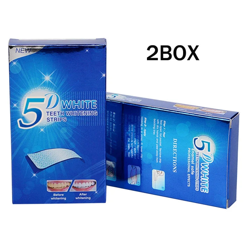 Whitening Teeth Strips 7/14 Pairs Gel Stain Removal Dental Care Tools
