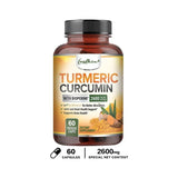 Curcumin Supplement 2600mg with Black Pepper for Enhanced Absorption