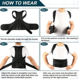 Posture Support Sitting Trainer | Adjustable Unisex Back Support Aid
