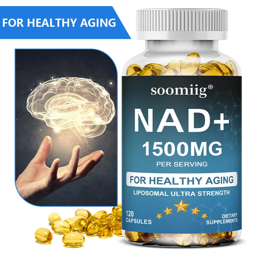 NAD 1500 Mg + Trans-Resveratrol - Energy Support & Cell Repair Supplement