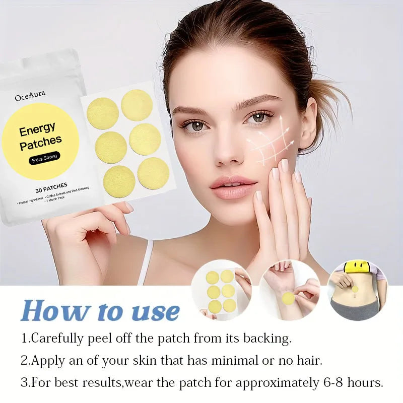 Yellow Body Care Patches for Men & Women - 30 Count Daily Comfort