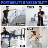 Exercise Bands Kit with Handles, Door Anchor, Ankle Straps for Fitness
