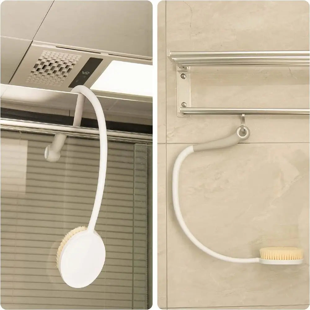 Bendable Back Shower Brush - Long Handle Exfoliating Tool for Bathing