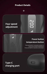 Wireless Hair Straightener Comb with Negative Ion Technology - Rechargeable