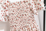 Chiffon Midi Dress for Women | Floral Print | Short Sleeve | Casual Wear