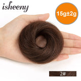 Messy Human Hair Buns Hairpieces in Natural Colors, 15g Each