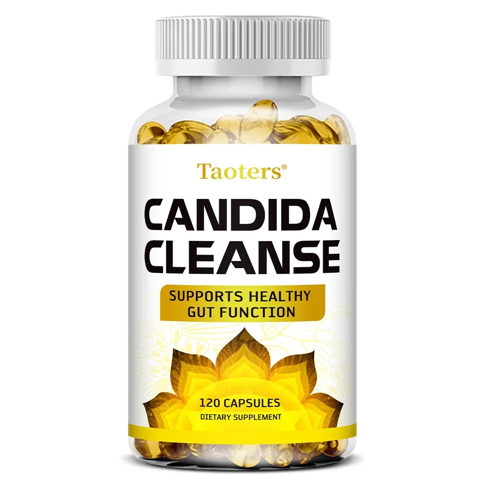 Candida Cleanse 120 Capsules for Daily Routines and Digestive Health
