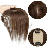 Human Hair Toppers 5x9cm Base Net 20cm Natural Look Hairpiece