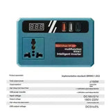 120W Lithium Battery Inverter DC 18-21V to AC 220V for Makita Tools