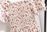 Chiffon Midi Dress for Women | Floral Print | Short Sleeve | Casual Wear