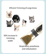 Veterinary Grooming Clipper Kit - Heavy-Duty Pet Hair Trimmer for Clinics