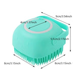Dog Bathing Brush Silicone Shampoo Dispenser for Dogs and Cats Grooming Tool