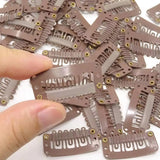 Hair Extension Clips 50 Pcs 23/28/32mm Rubber Metal Snap Accessories