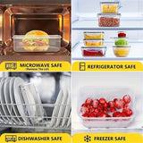 BPA-Free Food Storage Set with 24 Airtight Containers and Lids, 48 Pieces