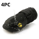 Waterproof Dog Boots Warm Snow 4pcs Set Reflective Anti-Slip for Medium Large Dogs