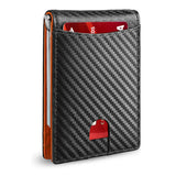 Slim Wallet for Men - RFID Blocking Leather Bifold Front Pocket Wallet