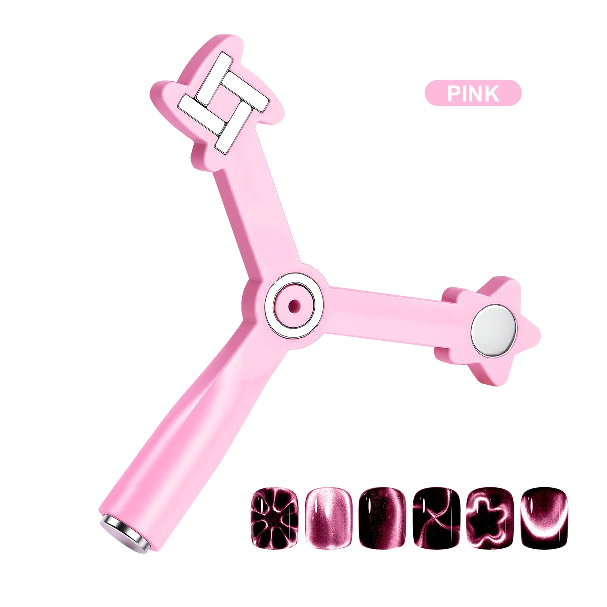 Cat Eye Nail Magnet Tool 4-in-1 for French Star Flower Nail Art Designs