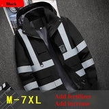 Men's Workwear Jacket Waterproof Windproof Reflective Outdoor Construction