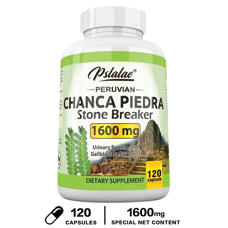 Chanca Piedra Capsules 1600mg - Non-GMO Dietary Supplement, 60 Count