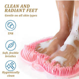 Silicone Foot Scrubber Brush Pad with Suction Cups for Bath Massage