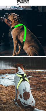 Color Changing LED Light Pet Collar with 8 Gears - Explosion-Proof Traction