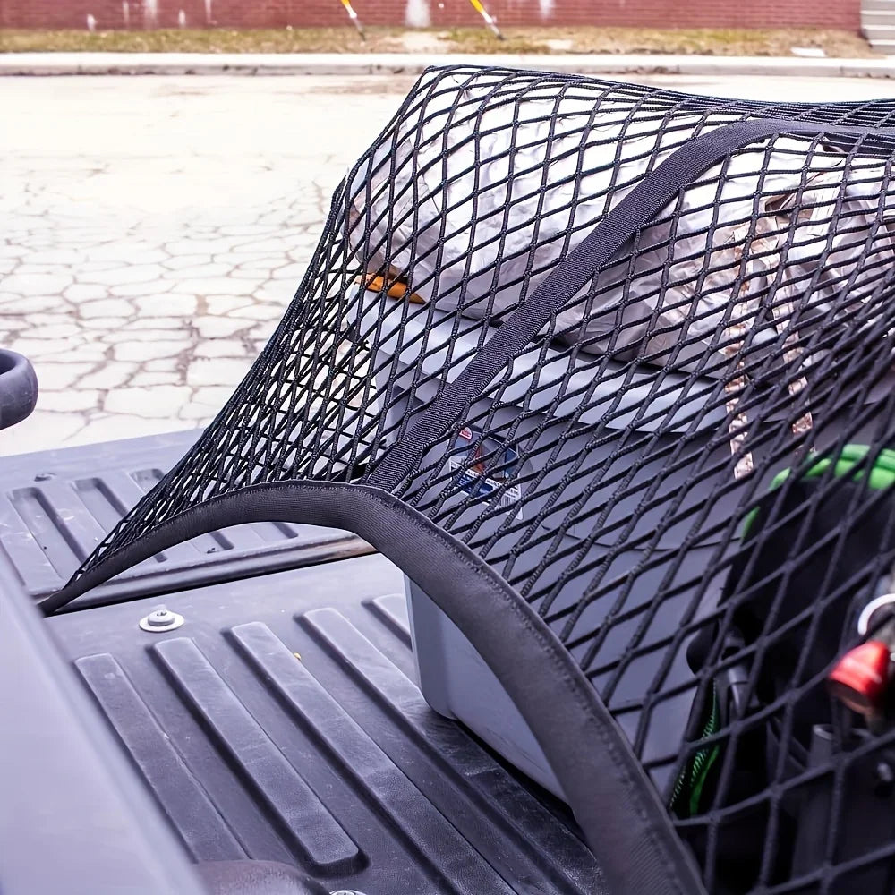 Multi-functional Elastic Cargo Net for Truck Trunk - High Strength, Flexible