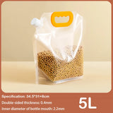 Grain Storage Bags 5PCS Portable Insect & Moisture Proof Recyclable