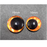 Colored Safety Eyes for Amigurumi Dolls - 12mm/14mm/16mm/18mm/20mm