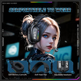 New Wireless Gaming Headset 3 Modes Bendable HD Mic Soft Ear Pads