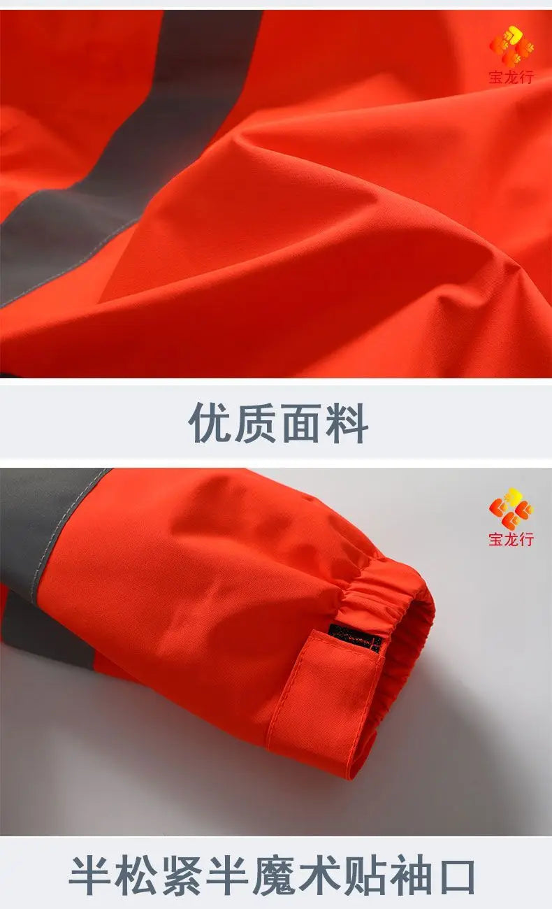 Men's Workwear Jacket Waterproof Windproof Reflective Outdoor Construction
