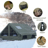 Inflatable Camping Tent for 4-8 Persons, Waterproof with Carry Bag